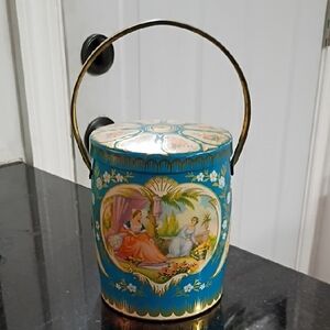 Vintage Murray Allen Tin With Handle From England Used For Confections
